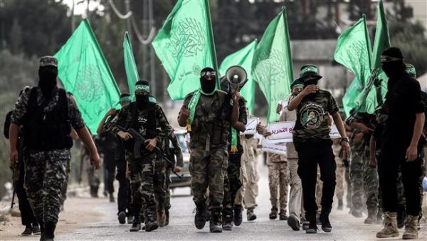 Cadets of the Ezzedeen al-Qassam march in the Gaza city of Khan Yunis. (AFP/ File Photo)