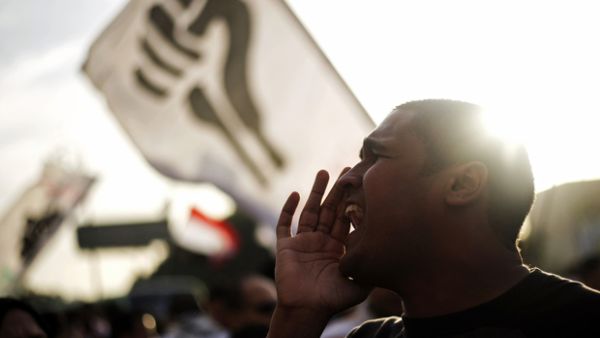 The April 6 movement led the protests against the Mubarak regime in 2011. (AFP/File)