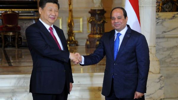 Chinese President Xi Jinping (left) held talks with Egypt's President Abdel Fattah al-Sisi. (AFP/ File Photo)
