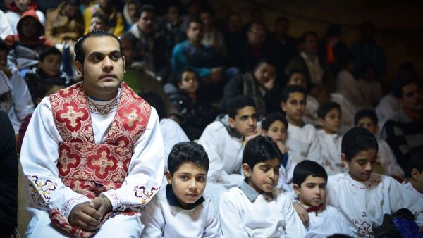 Egyptian Coptic Christians at a Christmas mass in Cairo. (AFP/File)