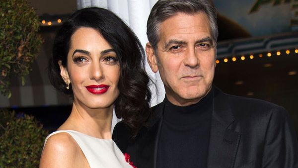 Most wanted: Amal and George Clooney. (AFP/Kevin Winter)