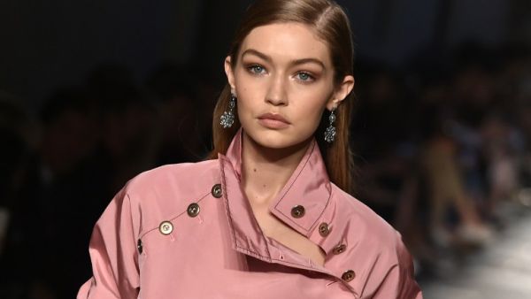 Gigi has been dazzling on the Bottega Veneta catwalk for Milan Fashion Week. (AFP/Alberto Pizzoli)