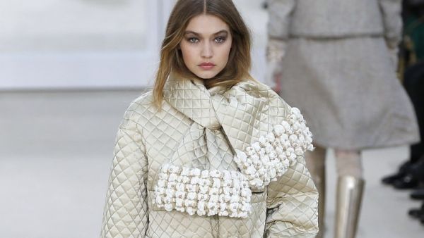 All that glitters is Gigi and gold. (AFP/Patrick Kovarik)