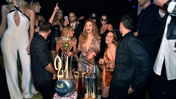 Gigi Hadid turned 21 on April 23 (AFP/David Becker). 
