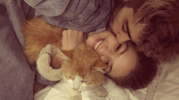 Since stepping out together means so much security, Gigi and Zayn seem purr-fectly fine indoors! (Instagram/Gigi Hadid)