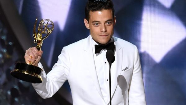 The Egyptian-American actor said that his surprise win represented a move in the industry towards being as progressive as possible. (AFP/Kevin Winter)