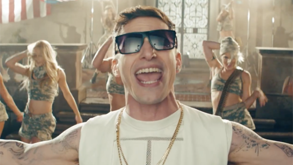 Samberg stars as recording artist 'Conner 4 Real' in the expletive-filled pop song called 'Finest Girl'. (YouTube)