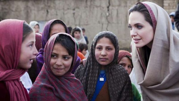 Angelina Jolie has visited refugees in Lebanon, Turkey, and Jordan in her role as UNHCR envoy. (UNHCR) Angelina Jolie has visited refugees in Lebanon, Turkey, and Jordan in her role as UNHCR envoy. (UNHCR)