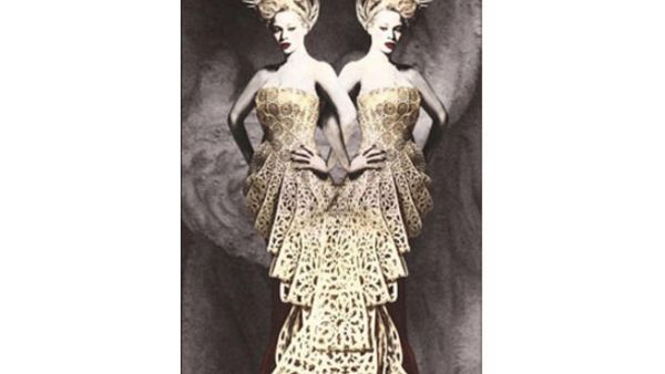 The dress by the UAE based designer as it features in The Mrs Carter Show book