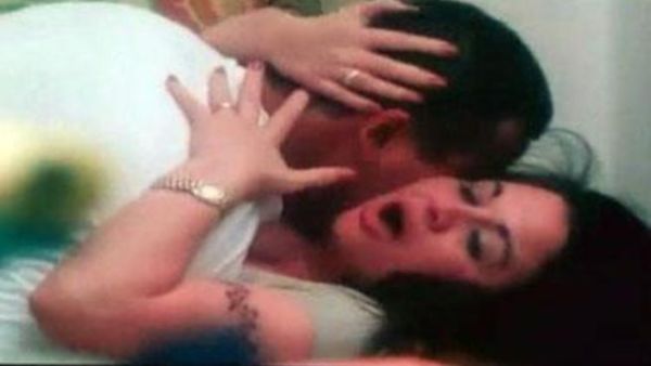 Elham Shahin, here acting out a bed scene, denies dissing Egypt's people