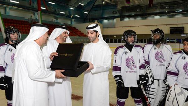 The grand re-opening of the now internationally competitive ice rink (Image courtesy of uaeinteract.com)