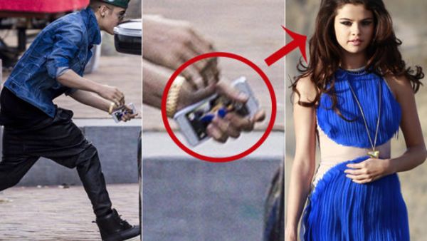 الشاشة الخلفية لموبايل جاستن بيبير تكشف عودته لسيلينا غوميز!