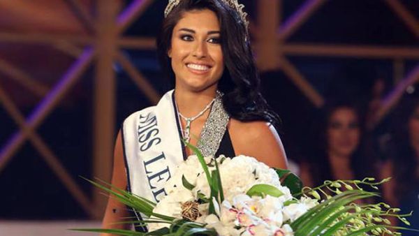 Karin Gharawi crowned Miss Lebanon 2013 (Image: Facebook)