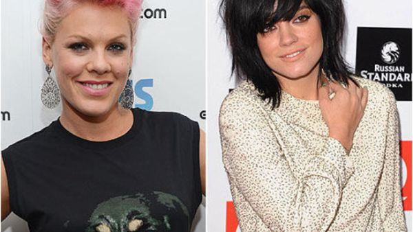 النجمتان الأميركية بينك والبريطانية ليلي آلن 