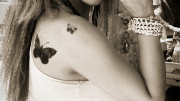 The pretty ink work Suzanne showed off on Instagram. (Al Watan Voice)