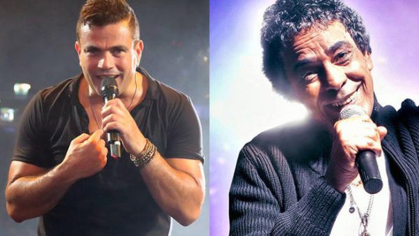 Musical dream team Amr Diab and Mohamed Mounir were certainly scheming up something at the party. What could it be?