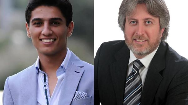 الكاتب والصحفي جمال فياض والنجم محمد عساف 