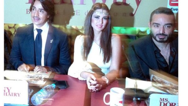 Zorra attending the Runway Bridal Edition recently with Hany Elbeheiri & Youssef Sbahi (Image courtesy her instagram)