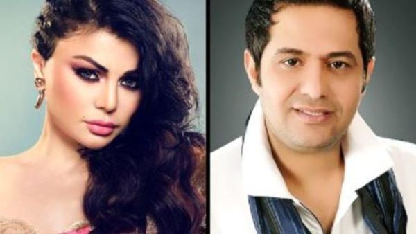 الفنان حاتم العراقي والفنانة هيفاء وهبي 