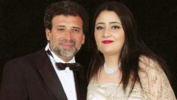 خالد يوسف و زوجتة شاليمار