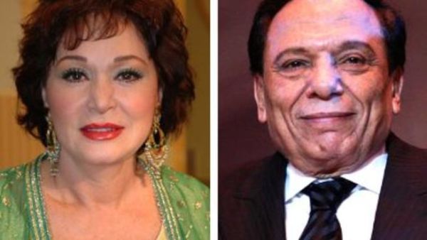 الفنان عادل امام والفنانة لبلبة