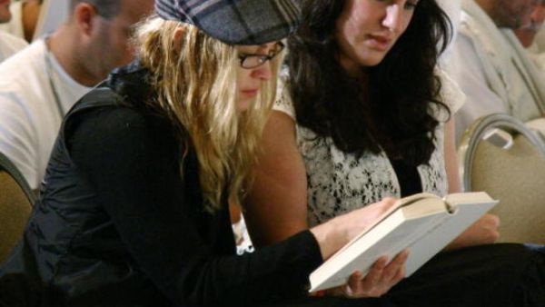 Madonna returns to Israel. Here on a Kaballah tour around Israel, in 2004