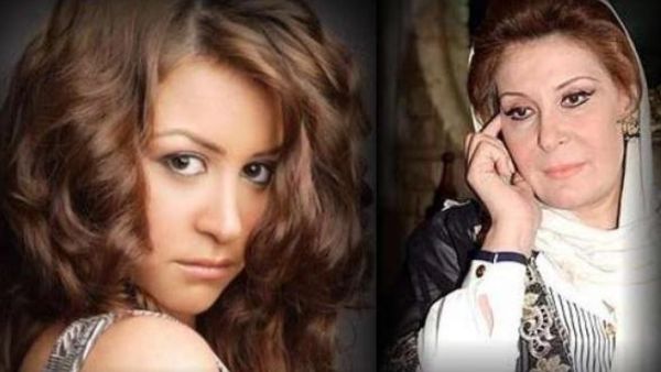 الفنانة منة شلبي ووالدتها 