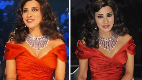 Najwa Karam turned Lady in Red Najwa Karam turned Lady in Red