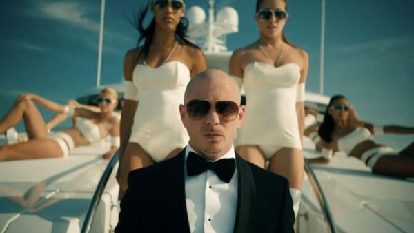 Mr. Worldwide ridin' on a boat (Image: Facebook)
