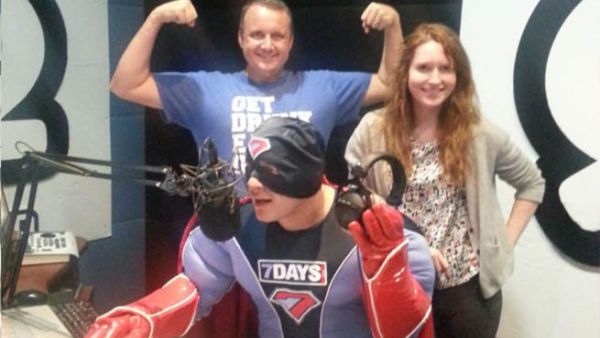 Super7 on the air with Catboy and Geordiebird from Dubai 92 FM