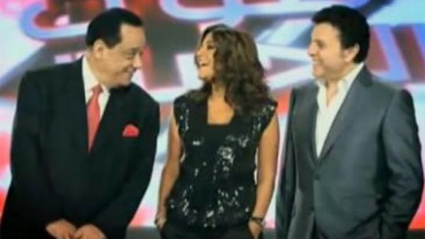 الفنان هاني شاكر والفنانة سميرة سعيد والموسيقار حلمي بكر 