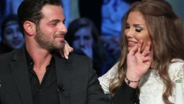 الممثّل اللبناني يوسف الخال والنجمة اللبنانية نيكول سابا