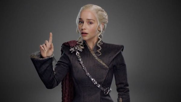 "Hang on," says Daenerys, contemplating the size issue. (HBO)