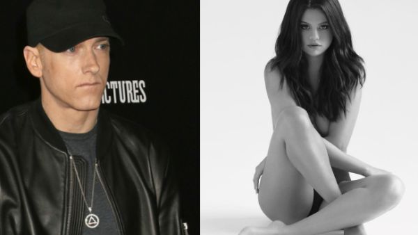 Eminem's upcoming ninth studio album titled Revival shares the same title of Selena Gomez's 2015 album (source: JStone - Shutterstock/ Cover art of "revival" belong to Interscope Records)