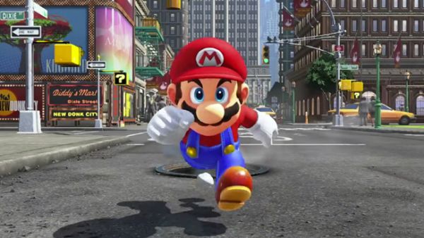 But if Super Mario isn't a plumber, why is he climbing out of the sewer? (Nintendo)