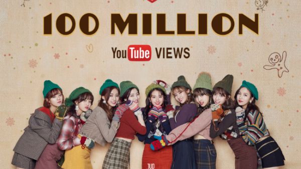 It is the seventh time the K-pop stars have reached over 100 million views onyoutube. (Source: @JYPETWICE - Twitter)