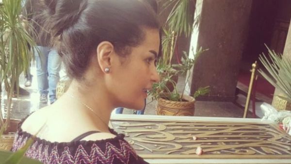 Sama El-Masrii at the tomb. (Instagram)