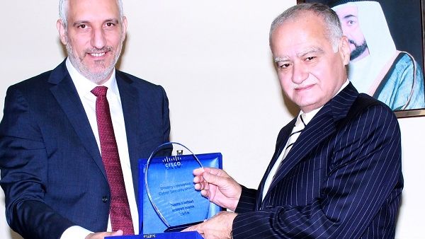Fady Younes, Deputy MD & Operations Dir - East Region, Cisco ME with Invest Bank's CEO, Sami Farhat Fady Younes, Deputy MD & Operations Dir - East Region, Cisco ME with Invest Bank's CEO, Sami Farhat