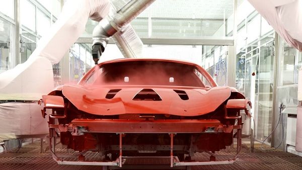 Ferrari introduces the world's first low-bake paint technology Ferrari introduces the world's first low-bake paint technology