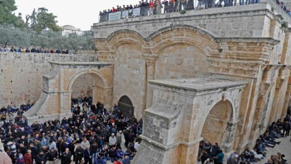 مصلى باب الرحمة، داخل المسجد الأقصى في مدينة القدس المحتلة