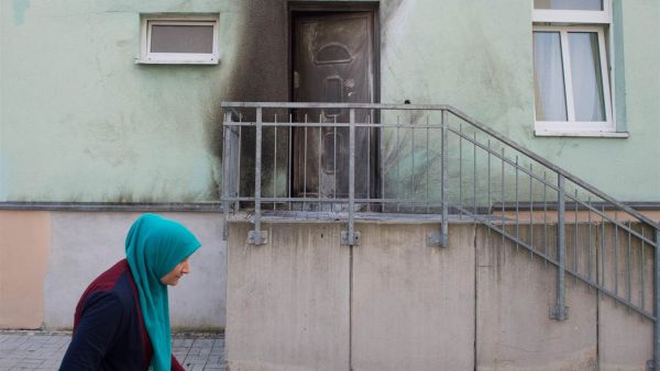 A mosque in Dresden was also attacked last year. (AFP/Sebastian Kahnert)