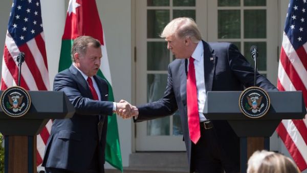 King Abdullah II of Jordan and President Trump (AFP/File Photo)