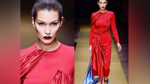 The Versace fashion show was held at Palais Brongniart in Paris on Sunday. (Instagram)