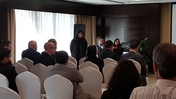 Habiba Al Marashi, Co-founder and Treasurer Emirates GBC at the MENA Green Building Awards showcase.