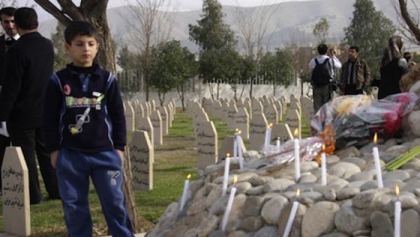 A memorial site to victims of the 1988 Halabja chemical attack in northern Iraq (AFP/File)