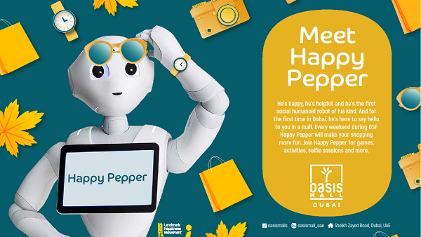 shoppers can take a glimpse and interact with ‘Pepper’ at Oasis Mall on 25th- 26thJanuary 2019 and on 1st -2nd of February 2019. shoppers can take a glimpse and interact with ‘Pepper’ at Oasis Mall on 25th- 26thJanuary 2019 and on 1st -2nd of February 2019.