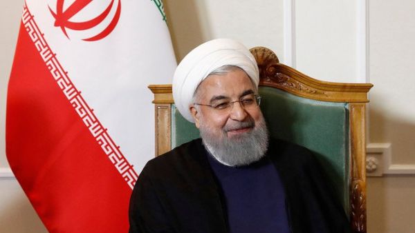 Iran President Hassan Rouhani at the beginning of a meeting during his visit in Bern, Germany. (AFP/ File Photo)