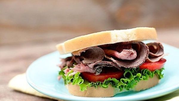 أطباق صحية: ساندويشة اللحم المشوي