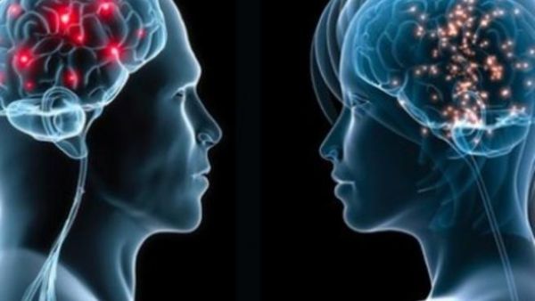 دماغي الرجل وزوجته يتفاعلان بطريقة مختلفة مع المحفزات السلبية والإيجابية.