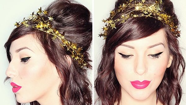 جميلة البوابة: طريقة سهلة لتصفيف الشعر لحفل رأس السنة